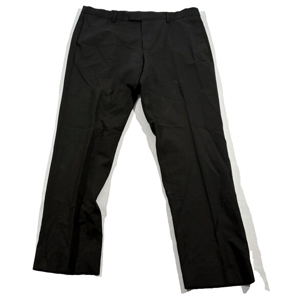 Sandro Paris Classic Suit Pants Mens Black Wool Formal Trousers Sz 40 FR 32 US - Picture 1 of 12